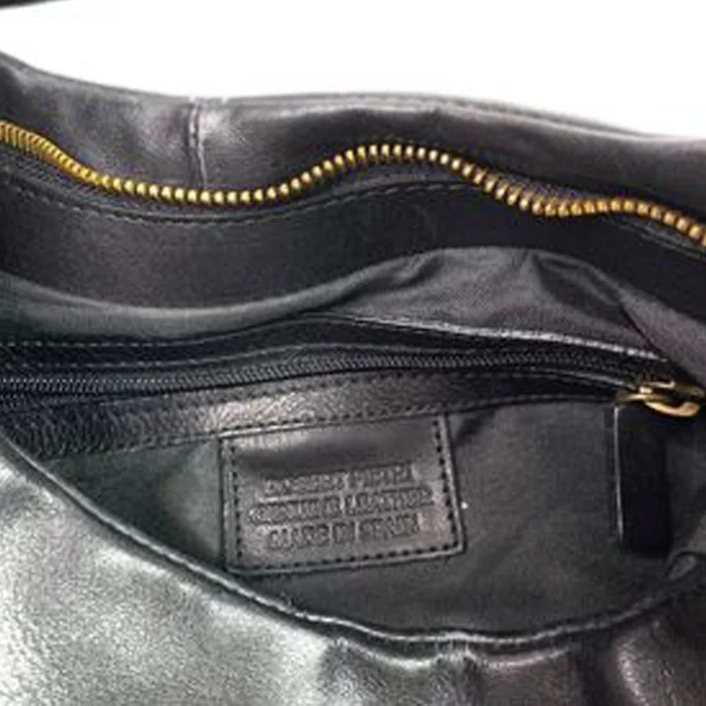 ROBERT  PIETRI Spain Side Zipper Leather Shoulder Hobo Bag